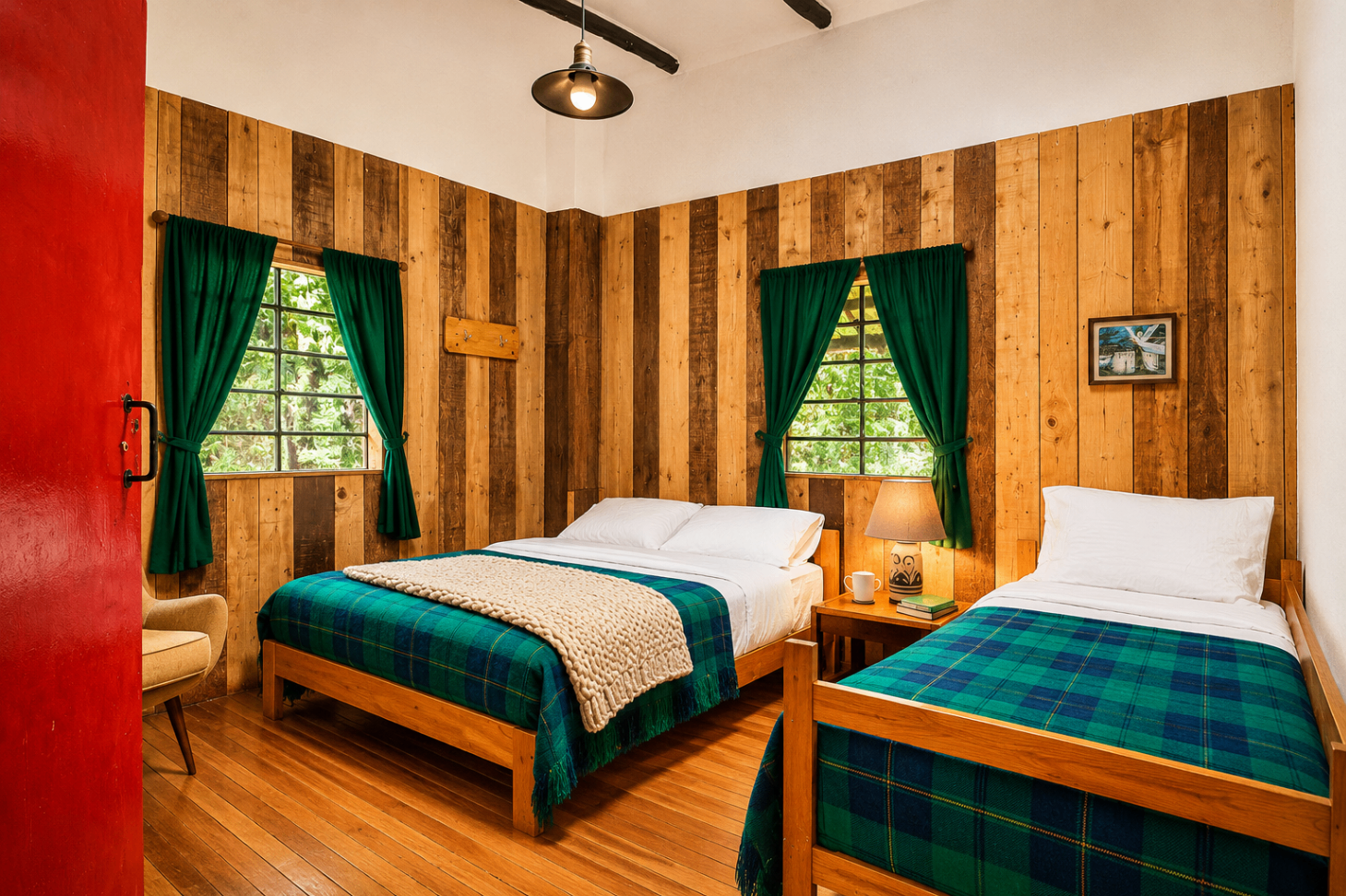 Habitación verde